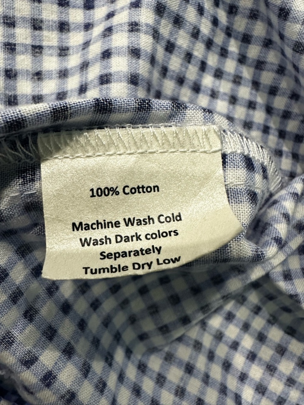 Sara Campbell Navy and White 100% Cotton Blouse - Picture 5 of 7